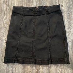 Free People Black Mini Skirt
